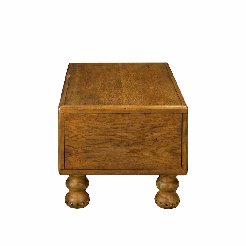 40 Solid Wood Rectangle Coffee Table with 4 Drawers