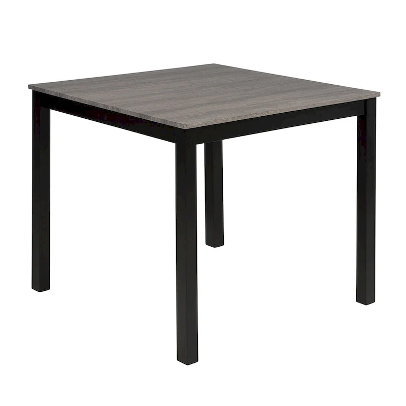 5 Piece Counter Height Table Set, Wooden Kitchen Table and Chairs Set with Square Table and 4 Upholstered Chairs