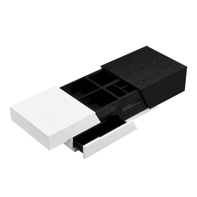 Merax Modern Extendable Sliding Top Coffee Table