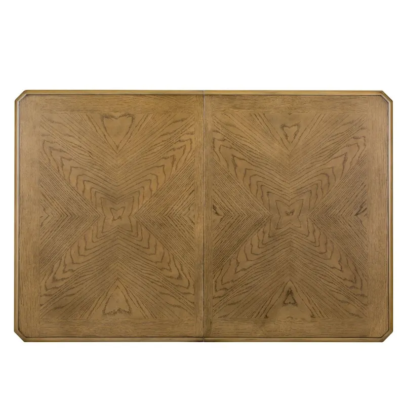 The Gray Barn Cumberland Creek Nutmeg & White Rectangular Leg Table