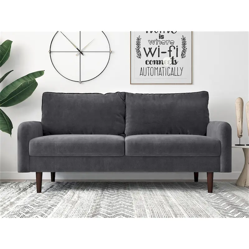 Velvet 71.6 Round Arms Sofa