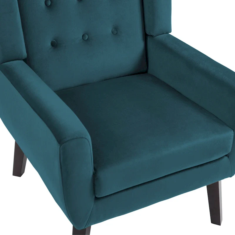 Velvet Upholstered Armchair Tufted Accent Chairs Set of 2