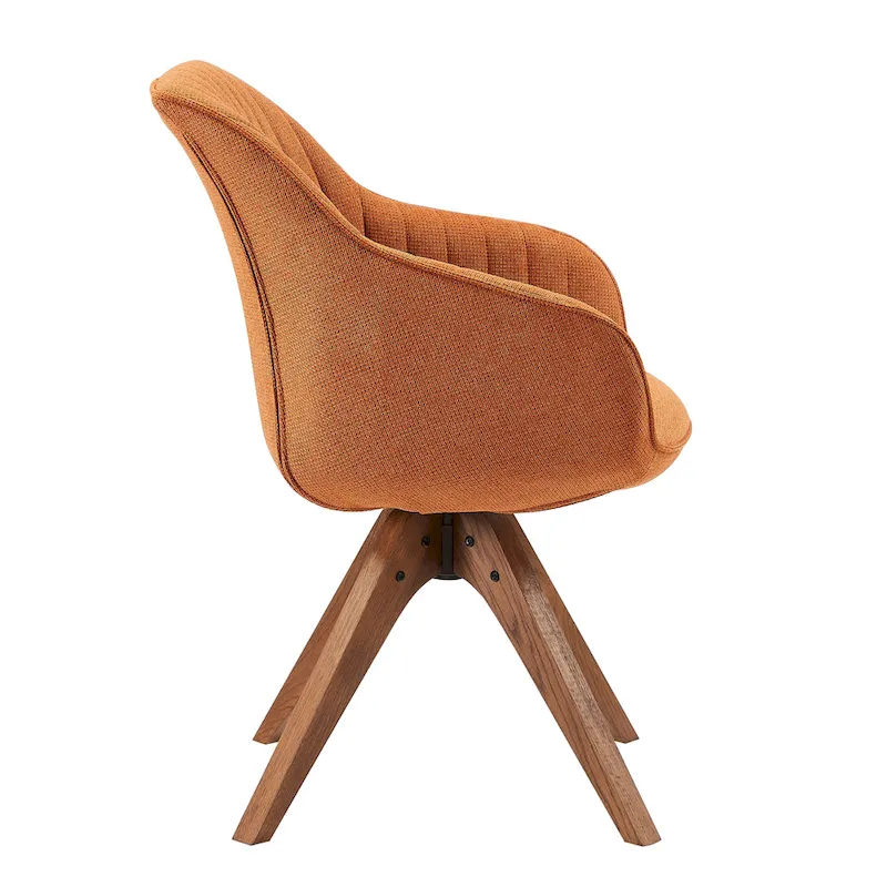 Art Leon Modern Wood Swivel Chair with Oak Legs