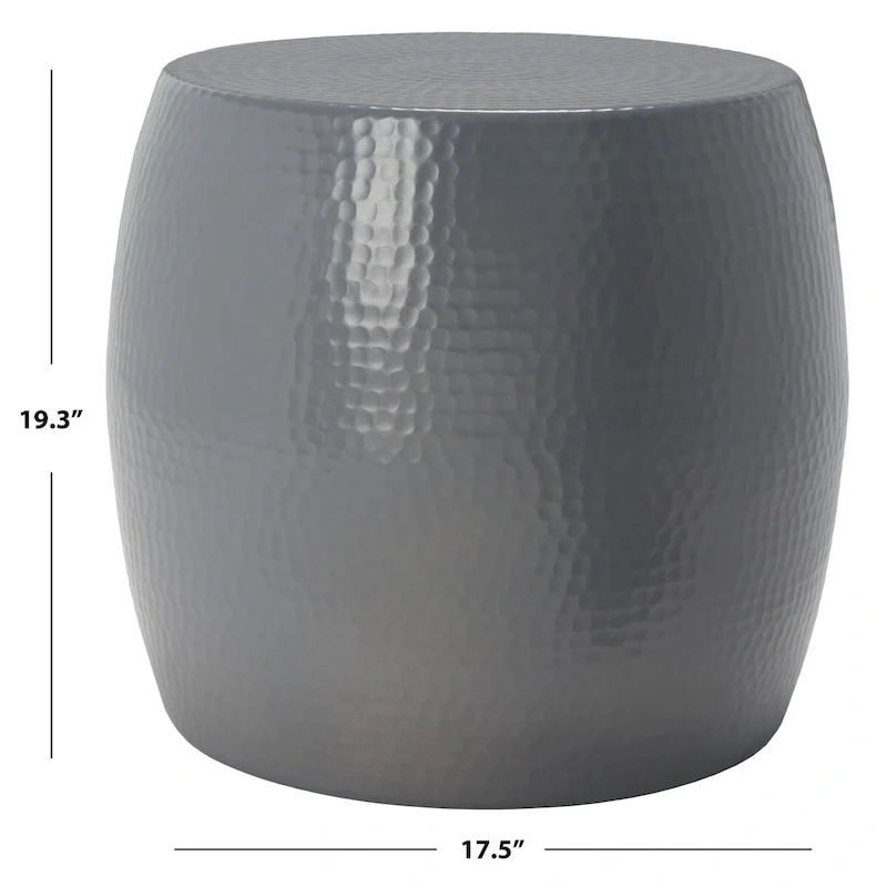 SAFAVIEH Helaine Silver Round Table - 15 W x 15 D x 16 H - 15Wx15Dx16H