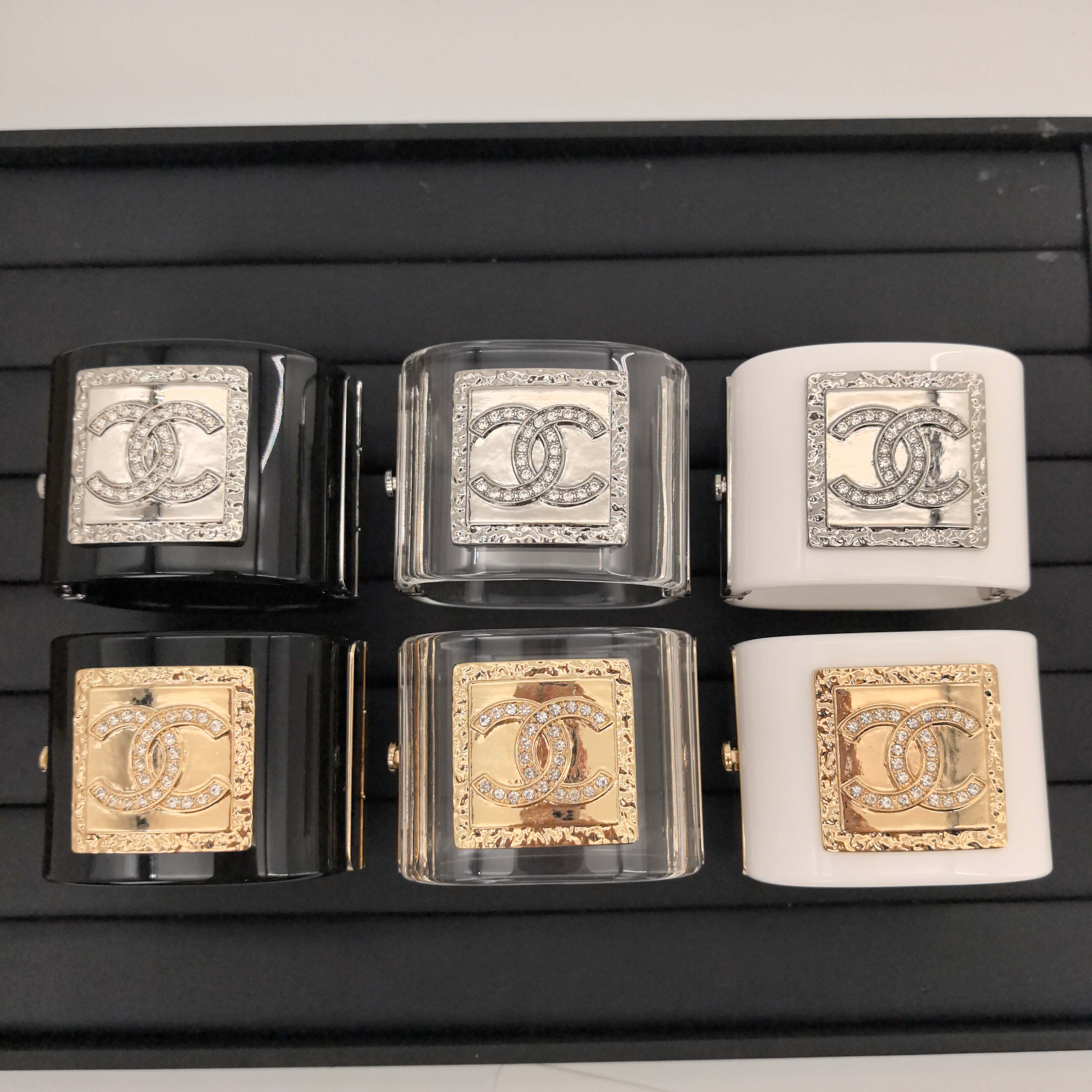 CCS066 24C CC acrylic cuff bracelet - ccjewelryacc