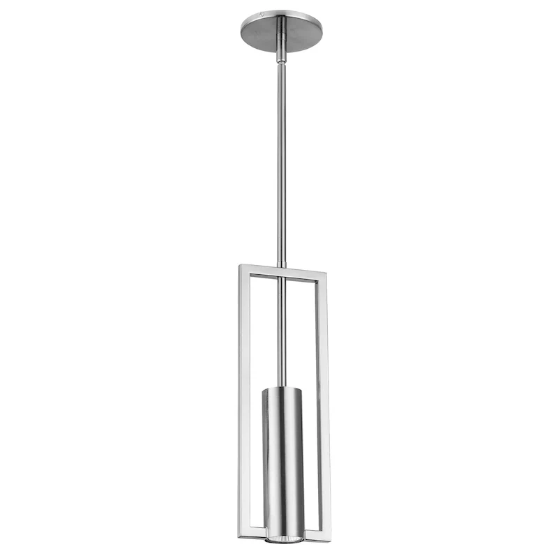 Dainolite Pauline Modern and Contemporary 1 Light Halogen Pendant, Polished Chrome