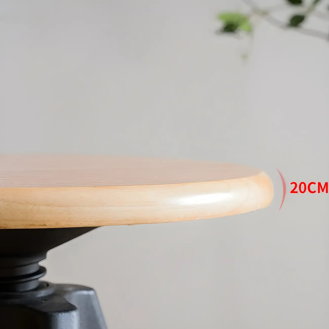 Adjustable Brown Wooden Swivel Backless Bar Stools