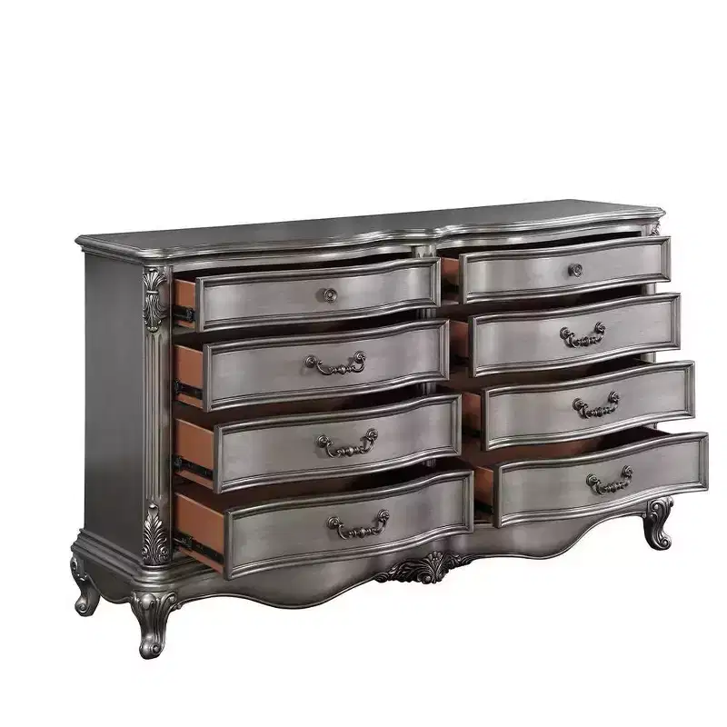 Acme Furniture Ariadne 8-Drawer Dresser Antique Platinum Finish