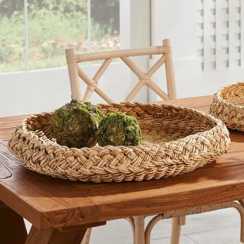 Abaca French Braided Trays