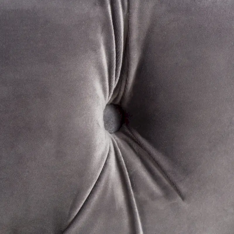 Zelfa Modern Glam Tufted Velvet Round Ottoman by Christopher Knight Home