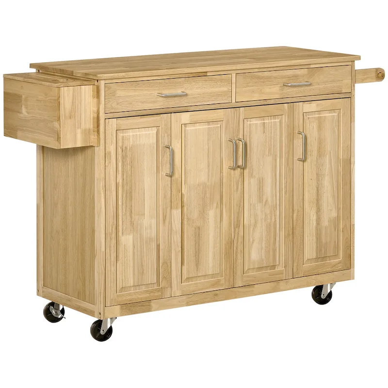 Kitchen Island On Wheels(no include stool)