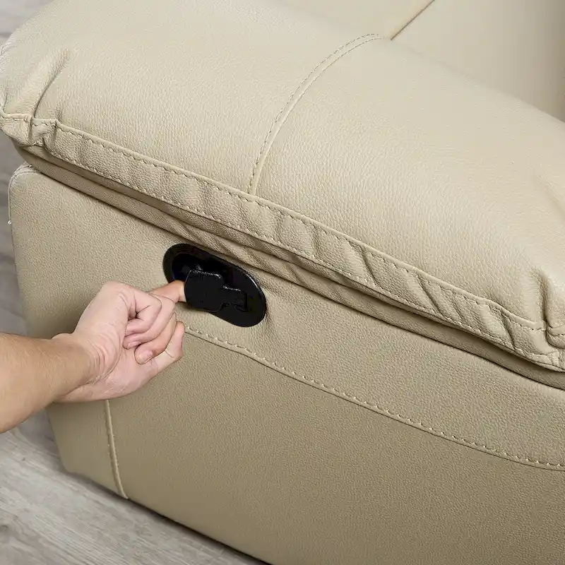 Bonded Leather Recliner Sofa
