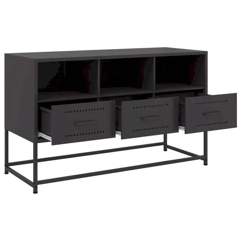 TV Stand Entertainment Center Media Unit Living Room Furniture Steel - 15.4 x 39.6 x 23.8