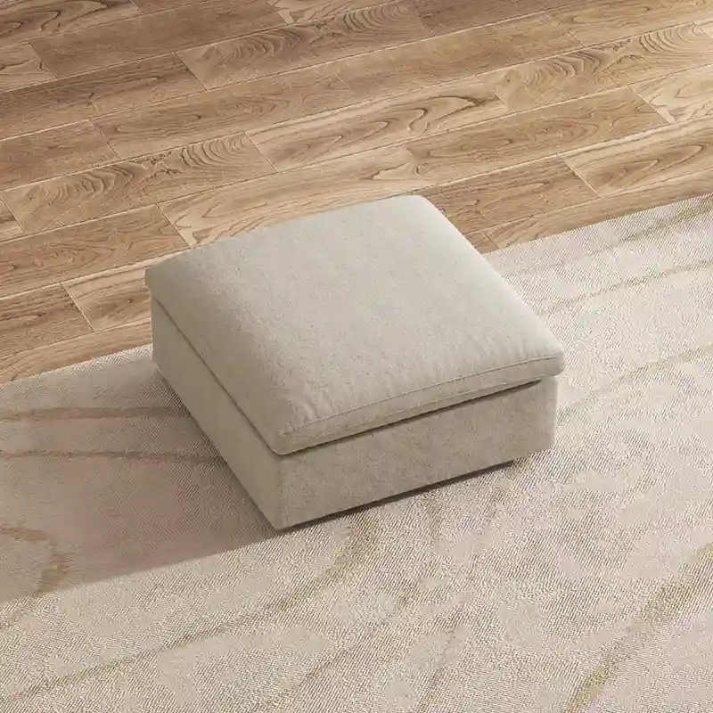 160 Widen Sectional Sofa Down Filled U-Shaped Couch 4 Seater with 2 Ottoman