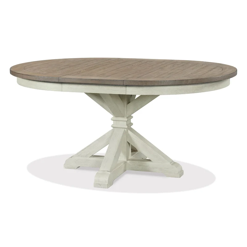 Harola Round Pedestal Dining Table with 18