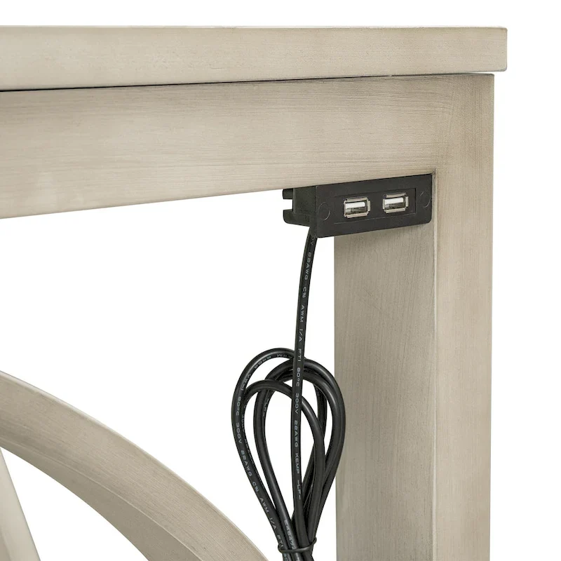 Farmhouse 3-Piece Counter Height Dining Table Set