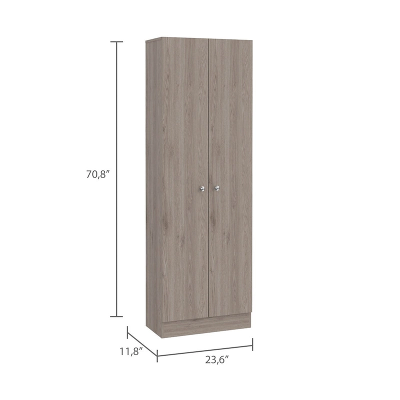 23.6 in. W x 71.1 in. H Freestanding Linen Cabinet with 5 Shelves