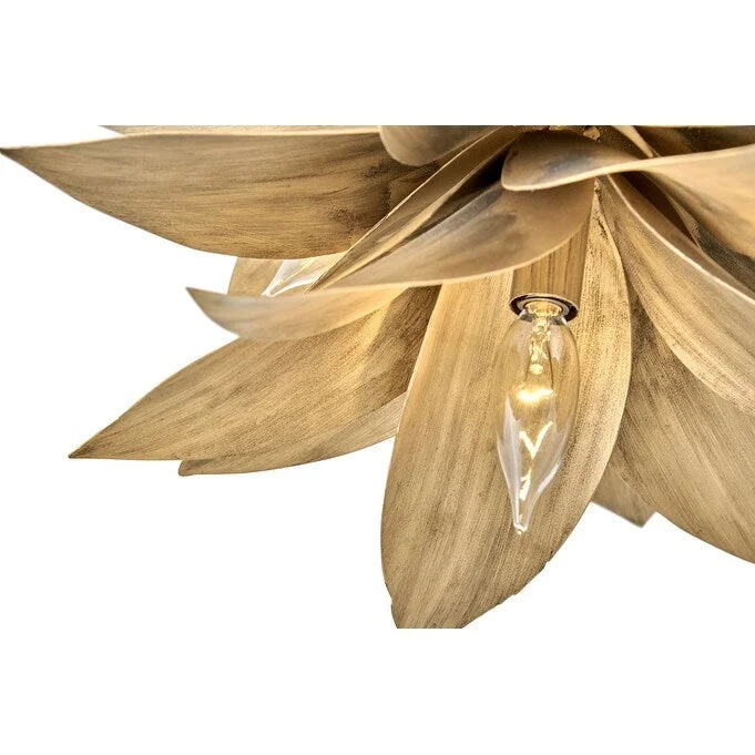Fredrick Ramond FR30811 Agave 4 Light 16  Wide Convertible Pendant