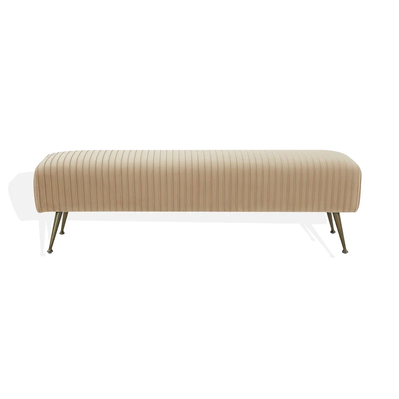 Contemporary Velvet Bench 60