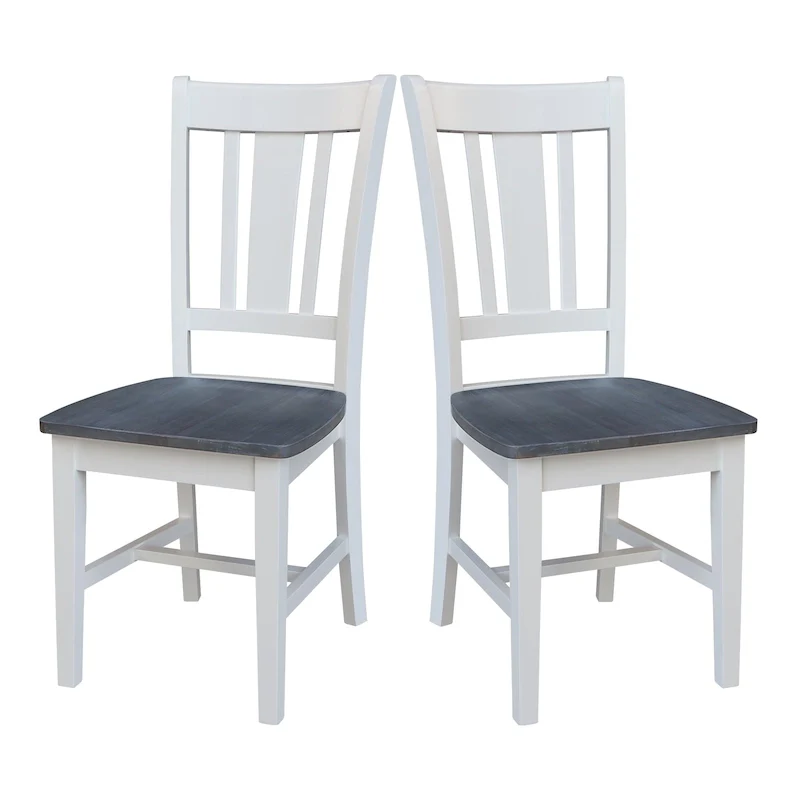 International Concepts Solid Wood San Remo Splatback Chairs, Set of 2