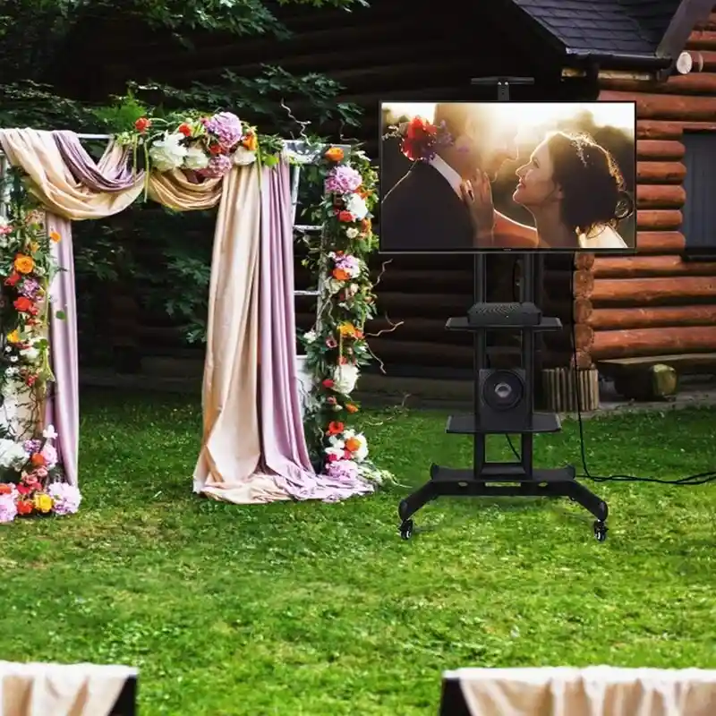 Mobile TV Stand with Wheels