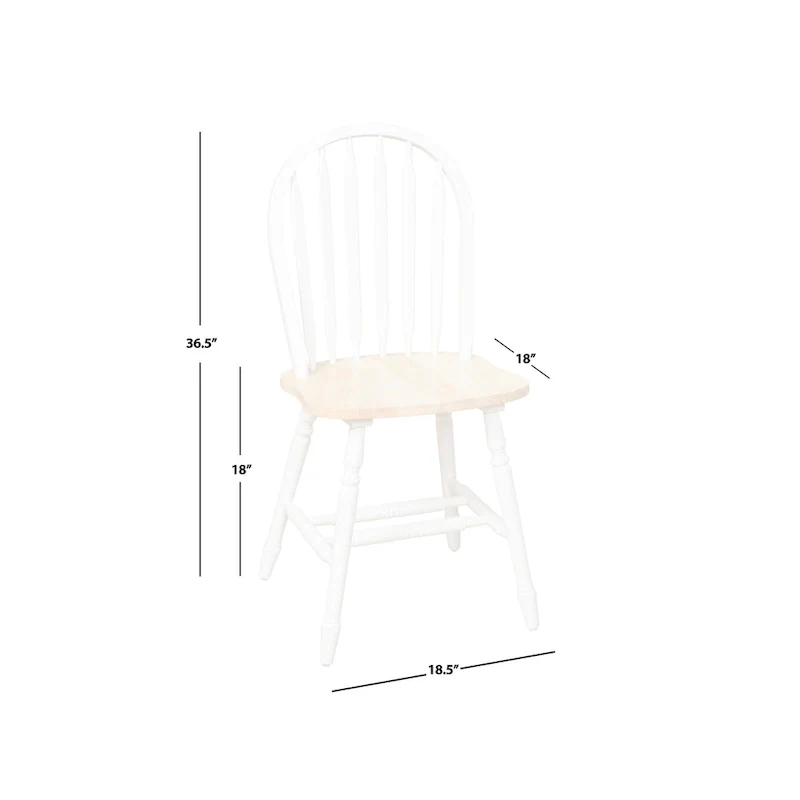 Carolina 7-piece Farmhouse Solid Wood Dining Set with Leaf