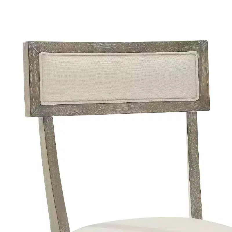 Crosley Alessia 4pc Dining Chair Set: Padded Backrest, Splayed Legs, Polyester Upholstery
