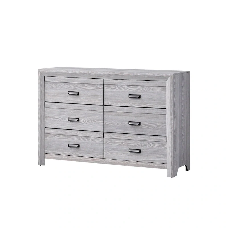Essa 4 Piece Gray Panel Bedroom Set