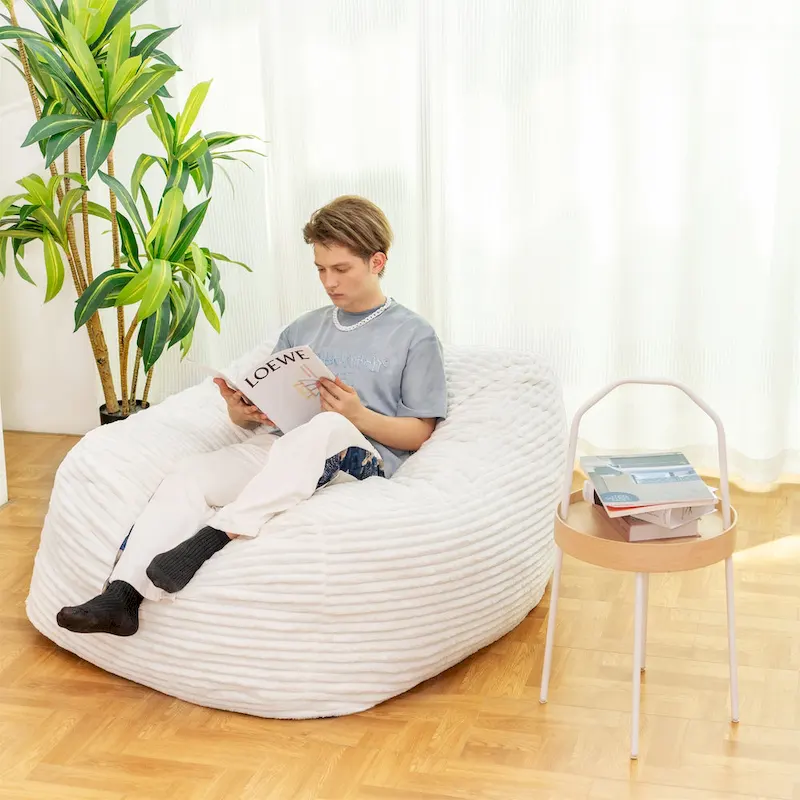 Faux Fur Bean Bag Chair