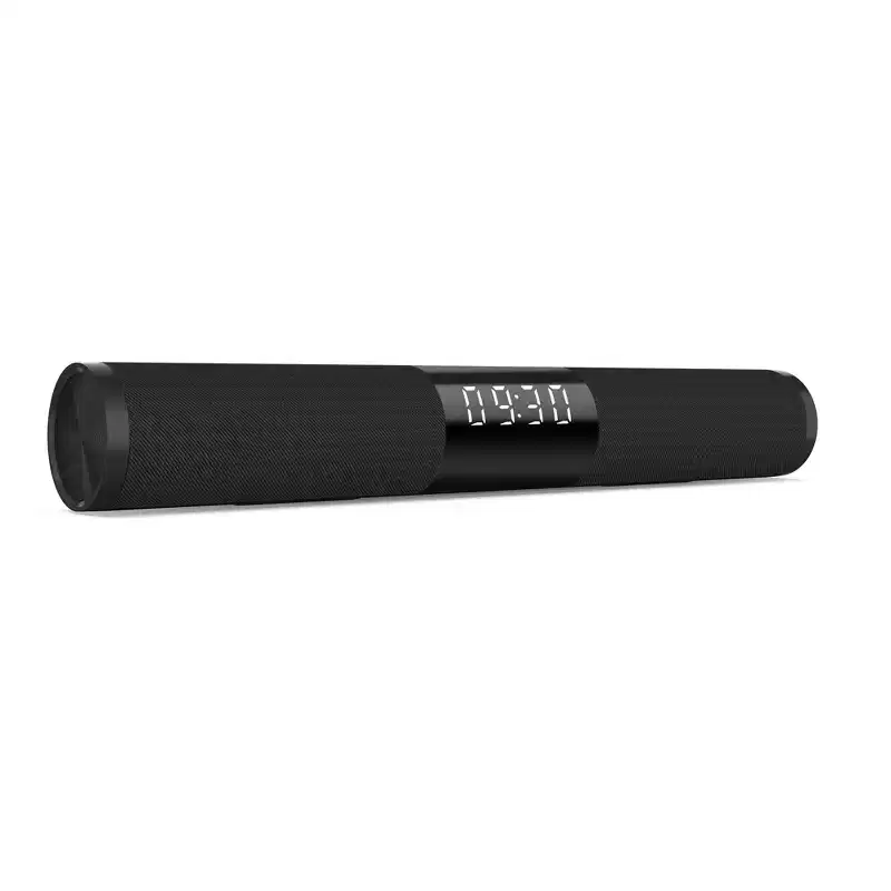 Home Theater Portable Column Bluetooth Soundbar with Alarm Clock, FM Radio and AUX USB