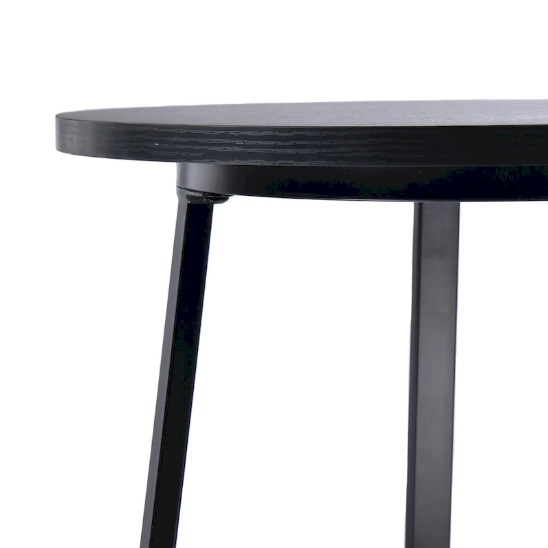 Modern Industrial 3-Piece Bistro Pub Metal Bar Table Set