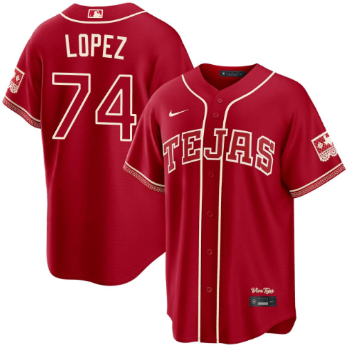 Leandro Lopez Texas Rangers Red 2026 City Connect Jersey