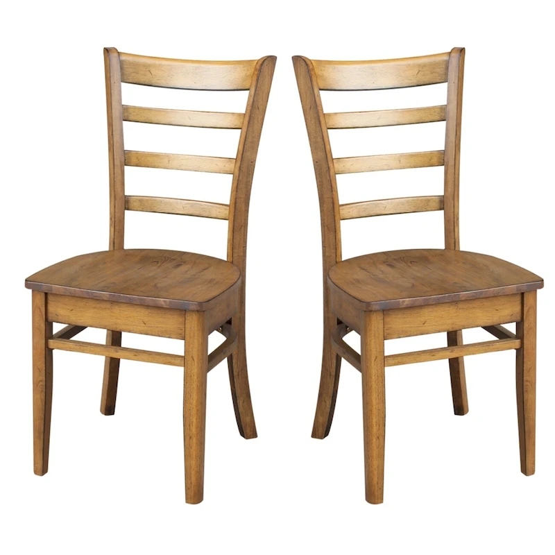 International Concepts Set of Two Emily Side Chairs