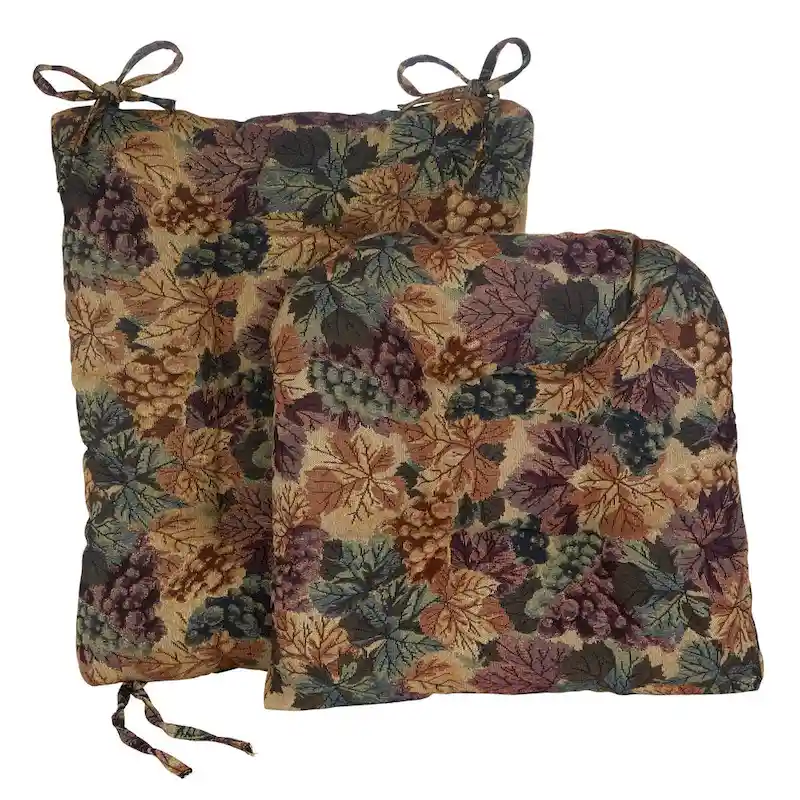 Gripper Jumbo Cabernet Rocking Chair Cushion Set