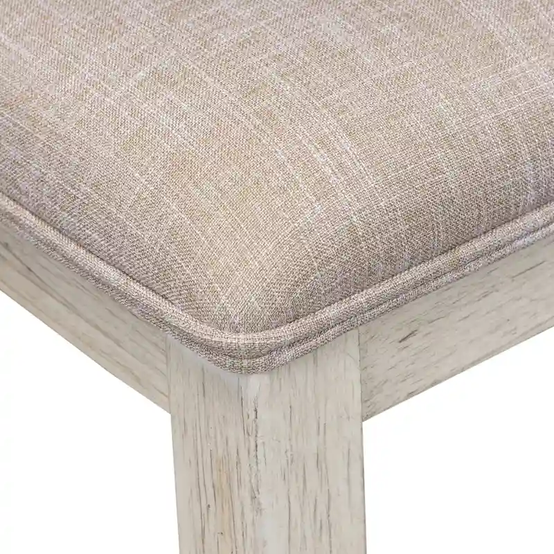 Farmhouse Reimagined Antique White 7 Piece Trestle Table Set