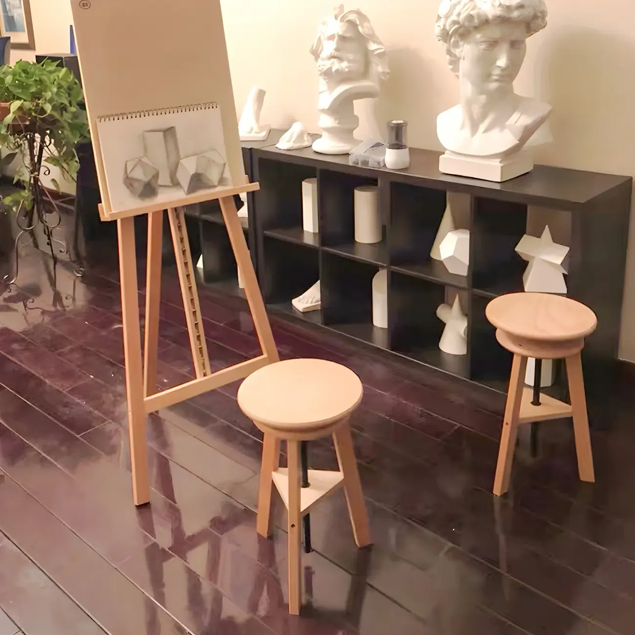 Counter Swivel Wood Modern Bar Stools