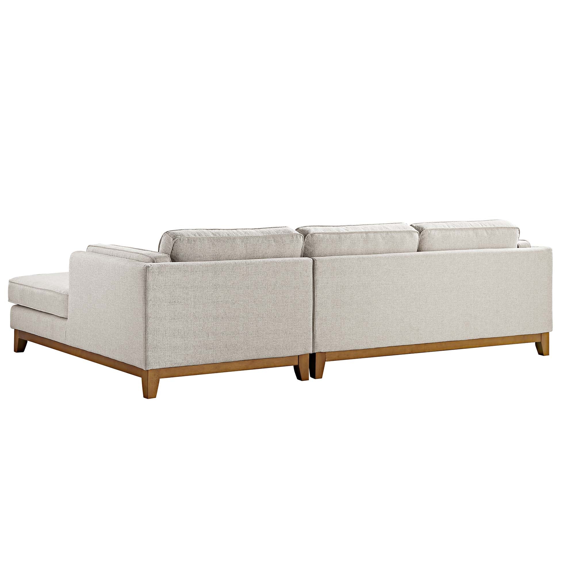 Woven Fabric Sofa, Grande Chaise Sofa Right Hand Facing