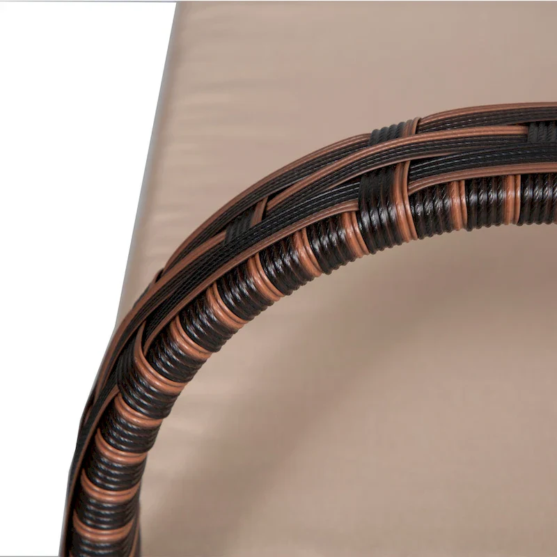 Sonoma 4 Piece Wicker all-weather Conversation Set with Cushions & Coffee Table