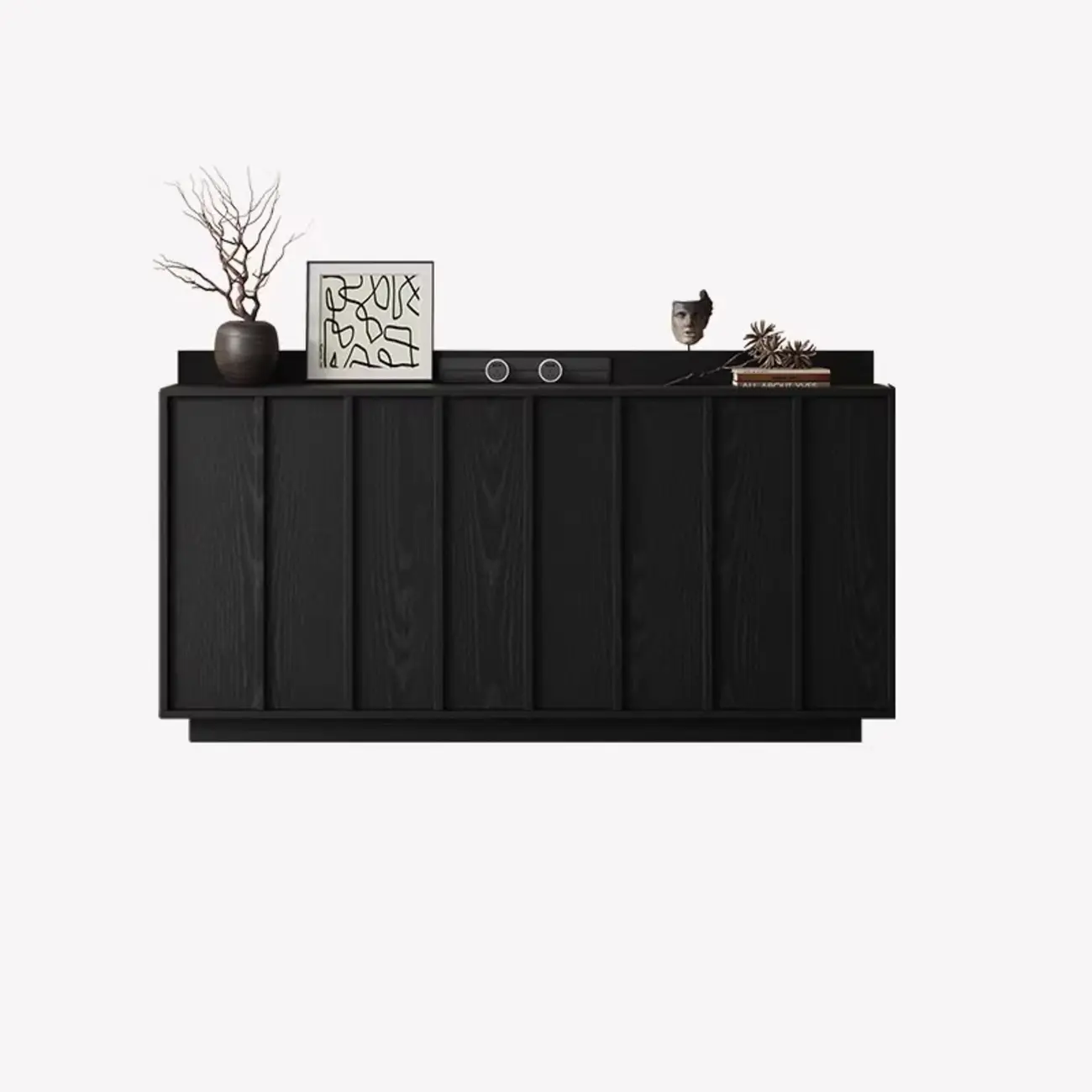 Modern Wood Buffet with Alterable Shelf and Drawers