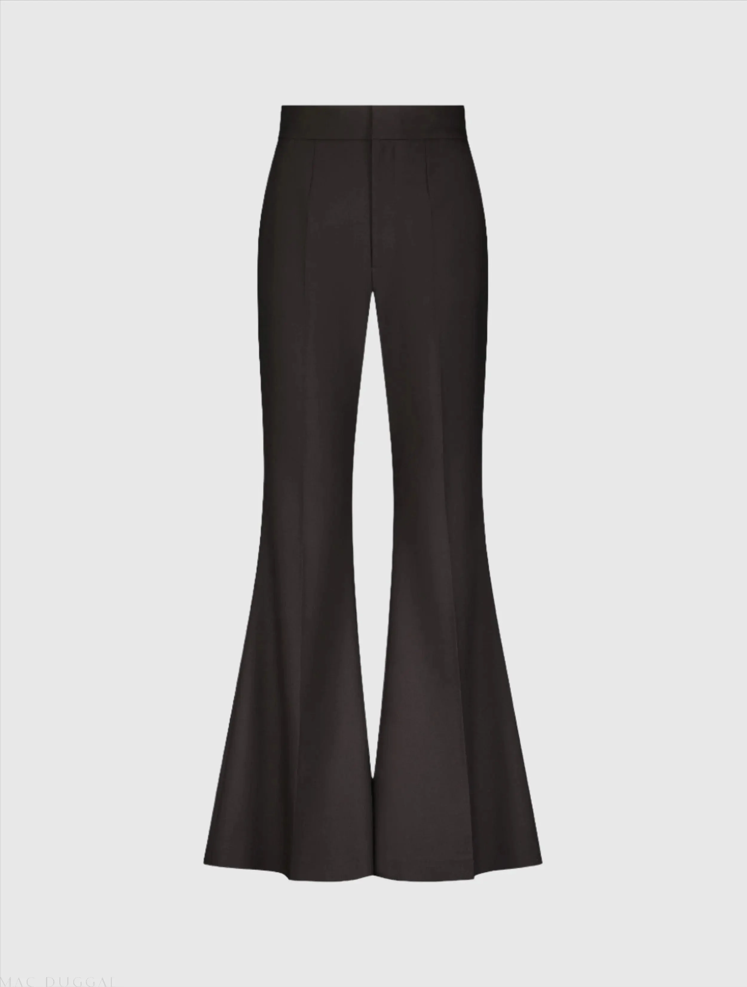 Black Classic Crepe Flared Trouser Pant - FINAL SALE