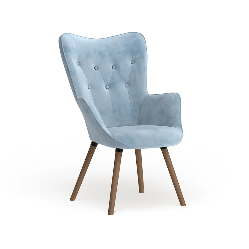 Carson Carrington Arvika Button-tufted High-back Velvet Accent Chair