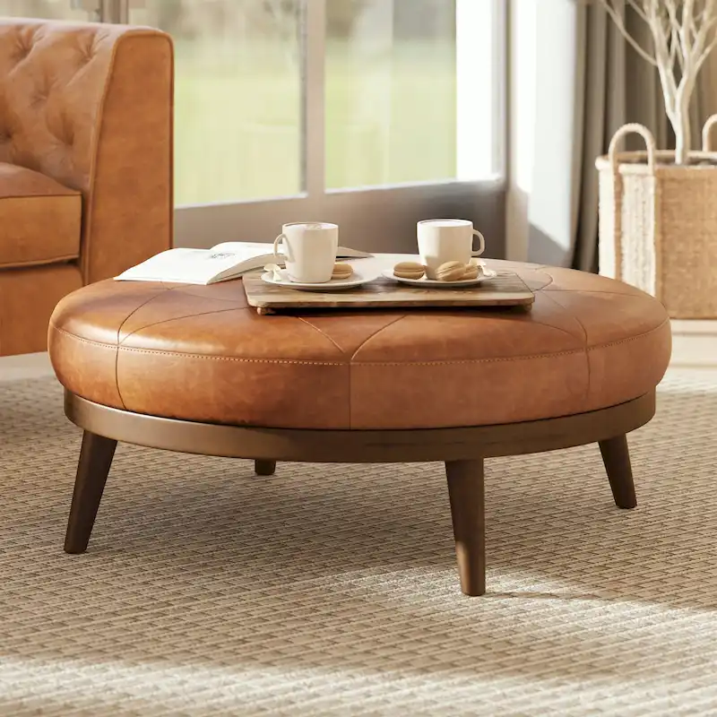 Gio Ottoman - Full Grain Genuine Italian Leather