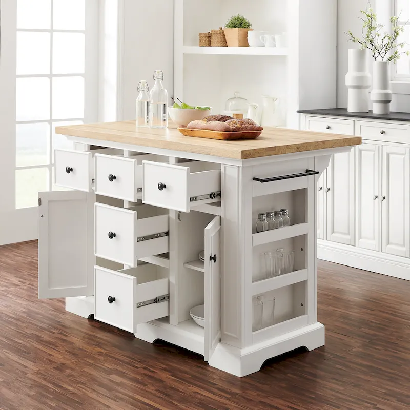 Crosley Julia Wood Top Kitchen Island - 50 W x32 D x 36 H