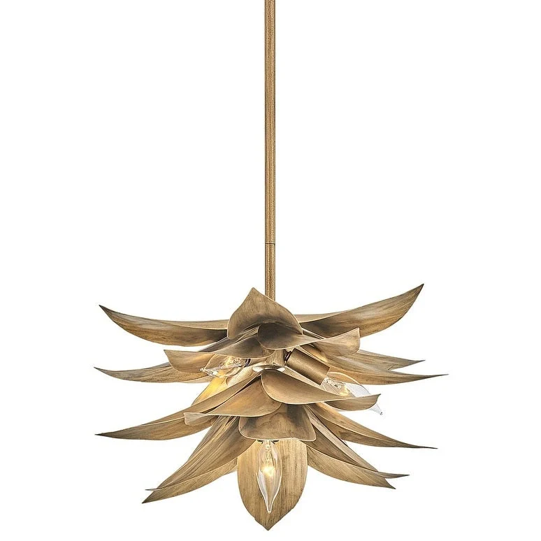 Fredrick Ramond FR30811 Agave 4 Light 16  Wide Convertible Pendant