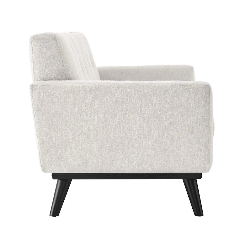 Herringbone Fabric Loveseat - 2 Seater, Multiple Colors