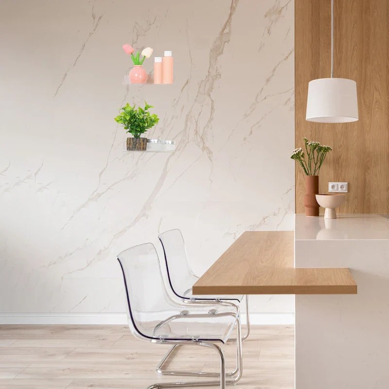 Clear Acrylic Floating Wall Shelves