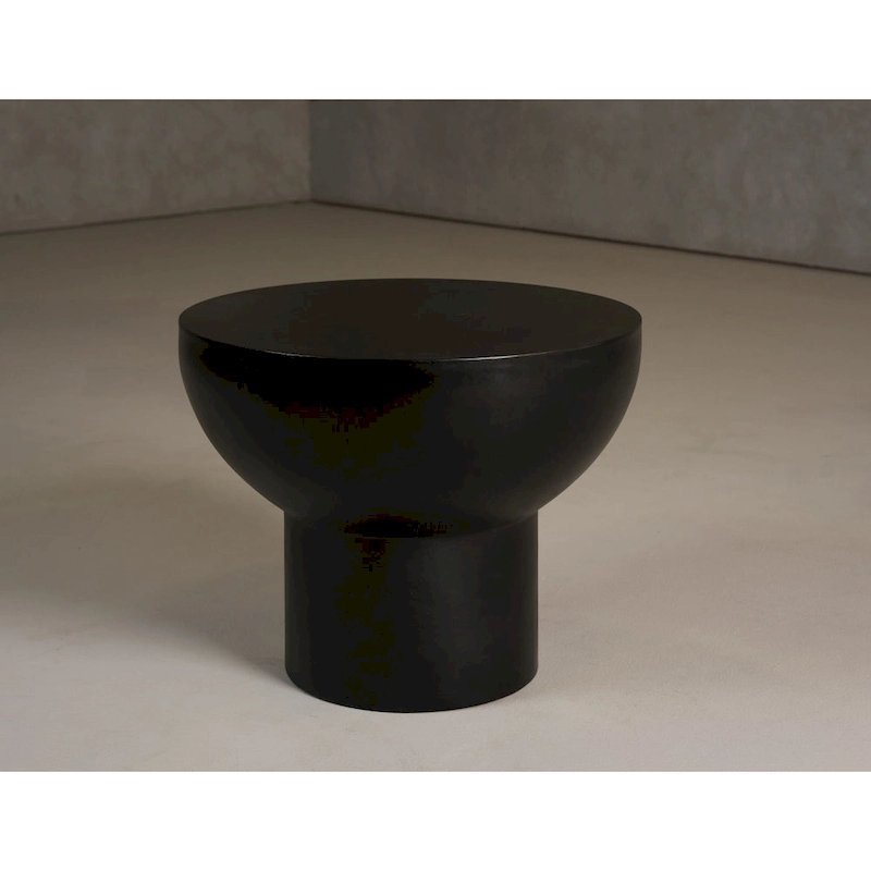 Modrest Fate Modern Black Concrete End Table
