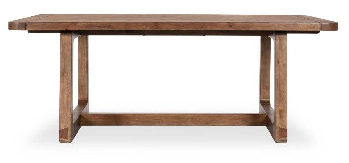 Lyra Pine Wood 80-110 Ext Dining Table Smoke Brown