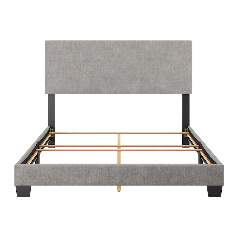 Nova Upholstered Modern Queen Bed, Box Spring Required