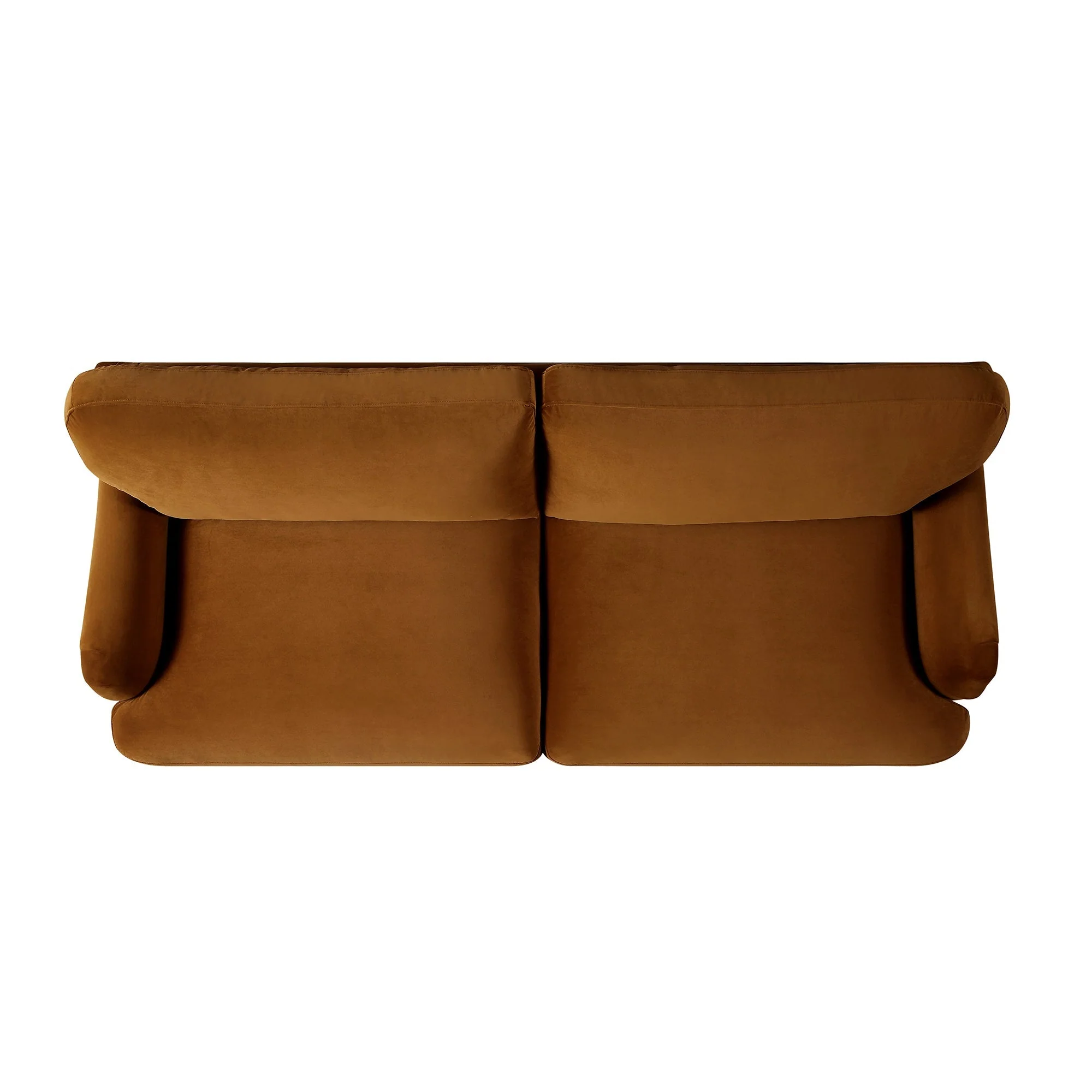 Cinnamon Velvet Sofa, 3-Seater